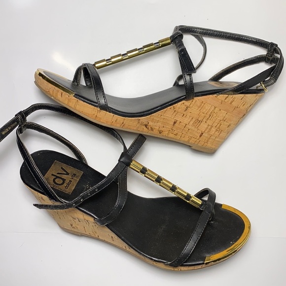 Super hot gold sandals DV dolce vita 7.5 EUC - Picture 1 of 3